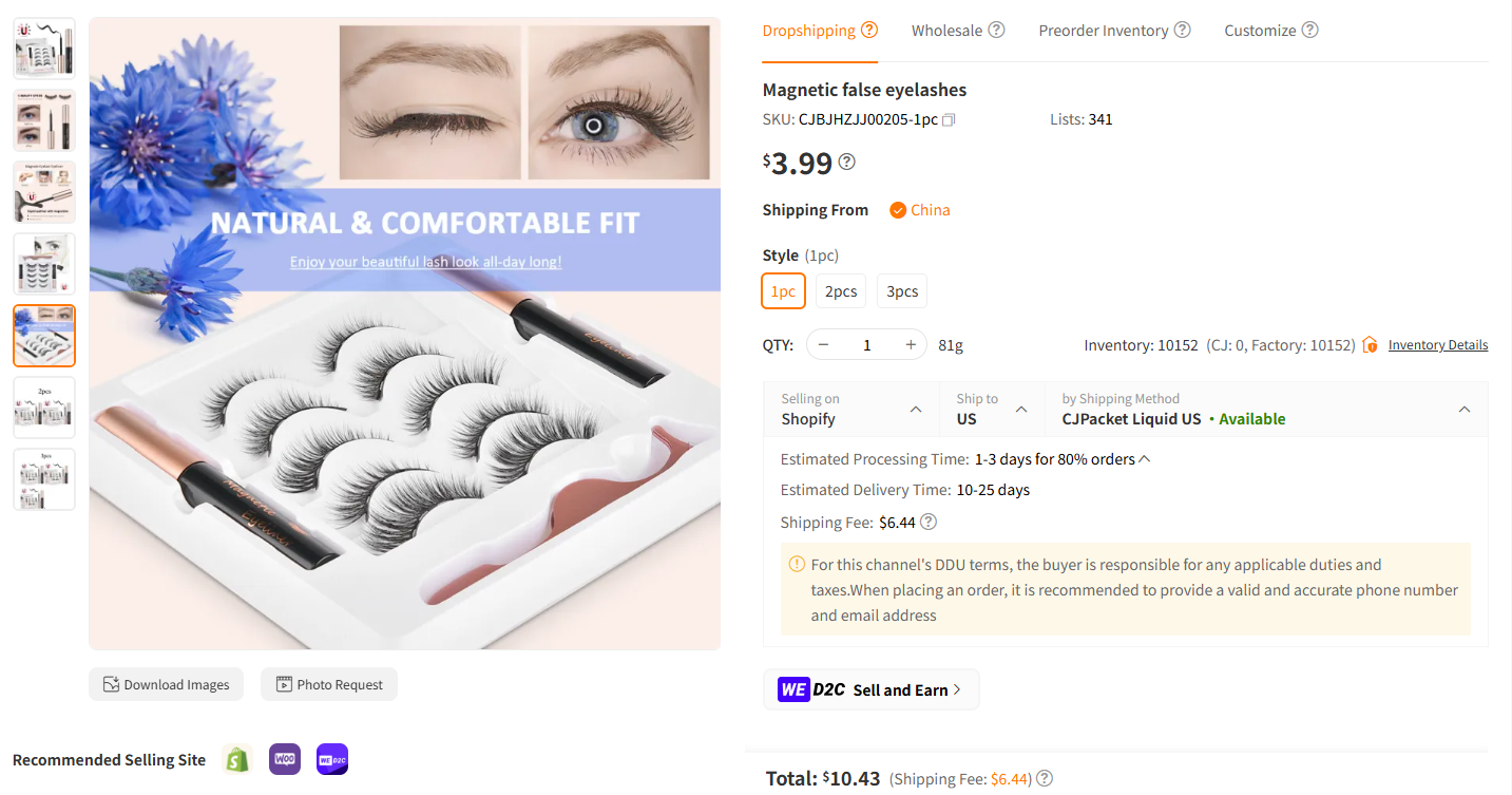 Magnetic False Eyelashes
